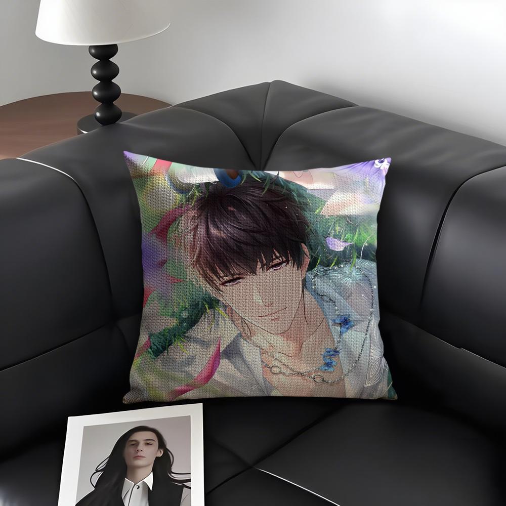 

Mr Love Queens Choice Lucien Cushion Cover Natural Linen Organic Fabric DoubleSided Printing Sofa Home Decor Gift Pillow Case 30x30cm