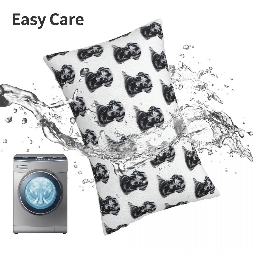 Black Labrador Retriever Rectangle Pillowcase Cushion Cover Decorative Bedroom Bed Home Comfort Throw Pillow