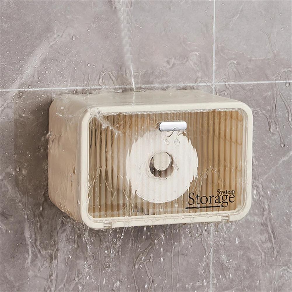 

Facial Towel Storage Box, Non Perforated Wall Mounted Toilet Storage Box белый