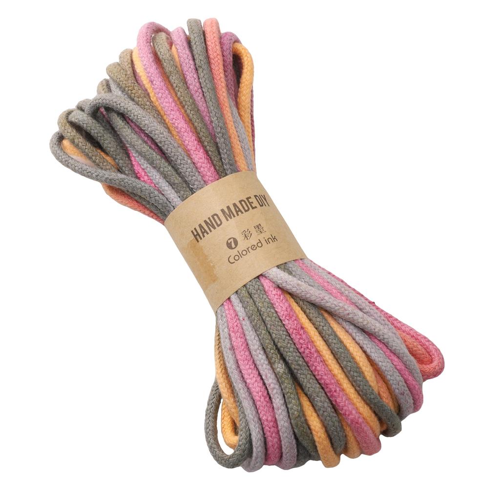 Core Cotton Monochrome Braided Rope Cotton Cord Thread String DIY Beading Bracelet Jewelry Making