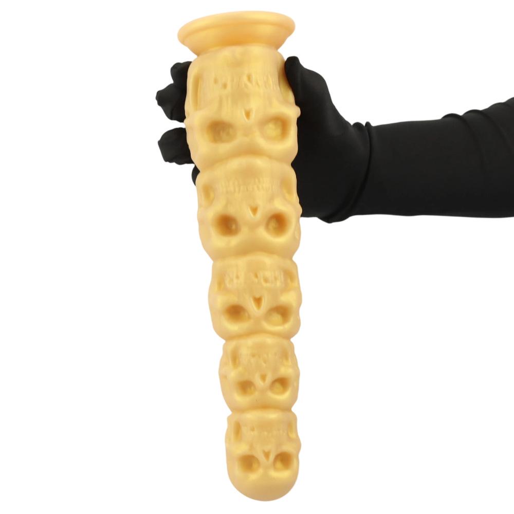 Extra Large Skull-Shaped Silicone Butt Plug Expander Adult Erotic Toy