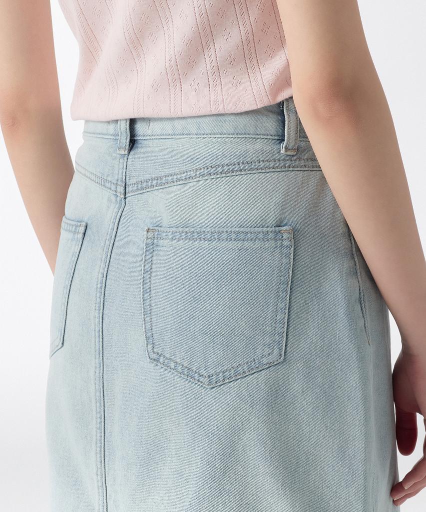 Musinsa Standard Woman Women'S Denim Mini Skirt [Sky Blue]