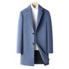 Autumn and Winter Men's Woolen Coat Business Casual Medium and Long Youth Woolen Coat Trench Coat Men's Coat