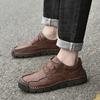 38-48 Herren Übergröße Einfache und Modische Lässige Lederschuhe Outdoor Low Cut Wanderschuhe