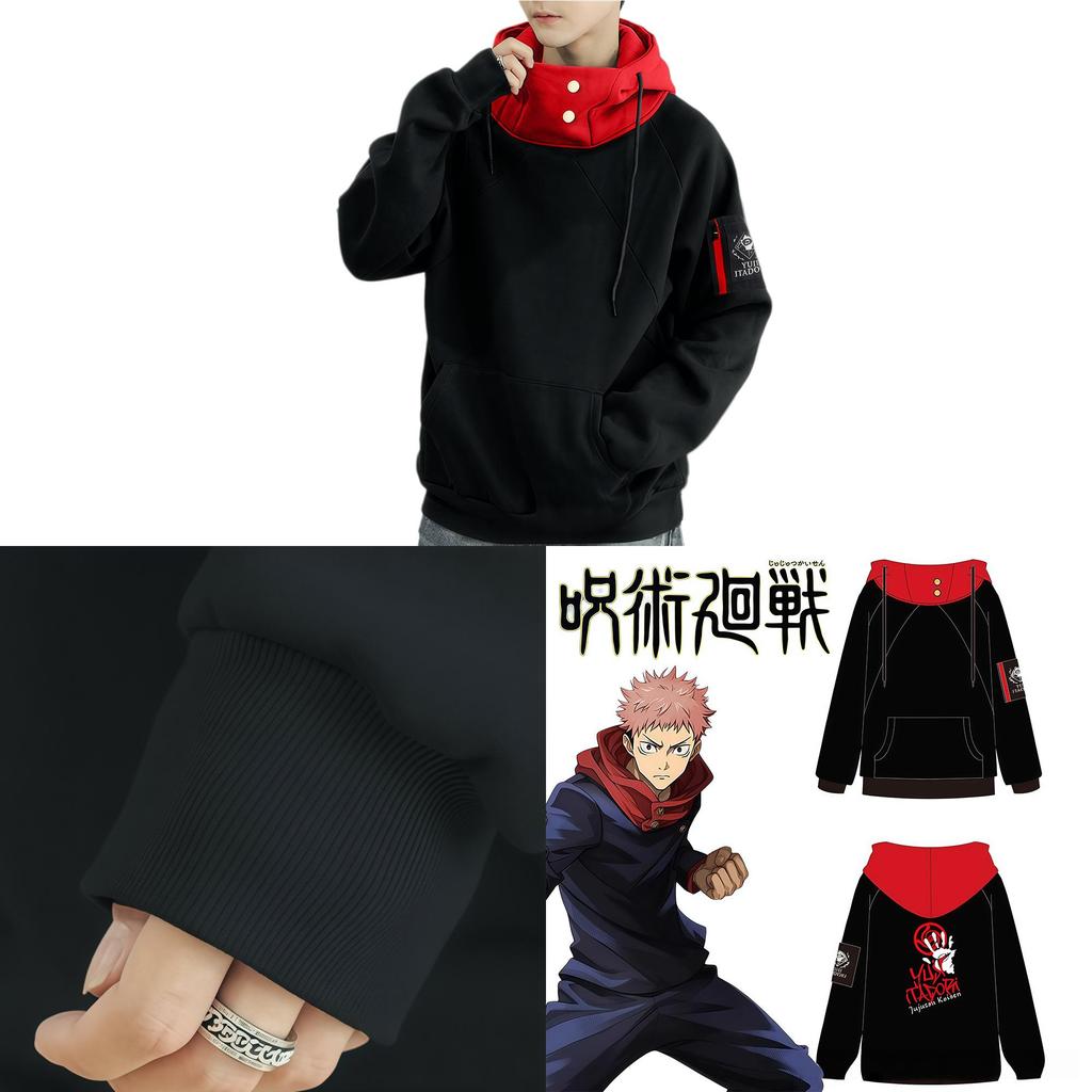 Jujutsu Kaisen Itadori Yuji Hoodie With Printed Design For Casual Wear And Cosplay