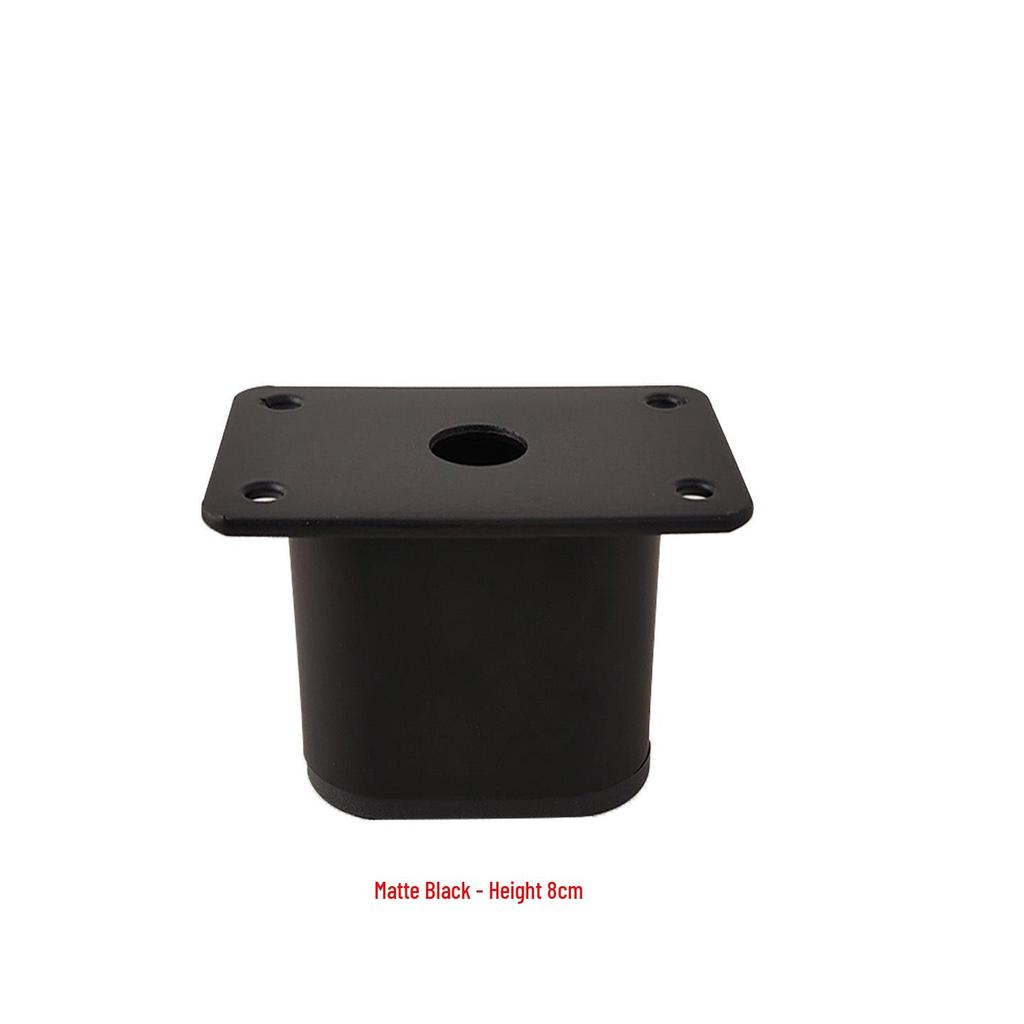 Metal Tube Sofa and Cabinet Legs - Heightening Foot Pads for Coffee Tables and Bedside Tables