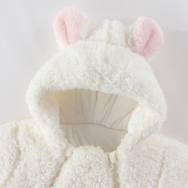 Winter Newborn Baby Jumpsuit Thicken Cute Baby Girls Romper Cotton Warm Infant Bodysuit Soft Baby Snow Wear Jacket 0-12 Months
