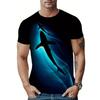 Summer Fashionable Cartoon Pattern 3d Printed Loose Soft Comfortable Plus Size Short Sleeved Round Neck Men's Casual Sport T-shirt
