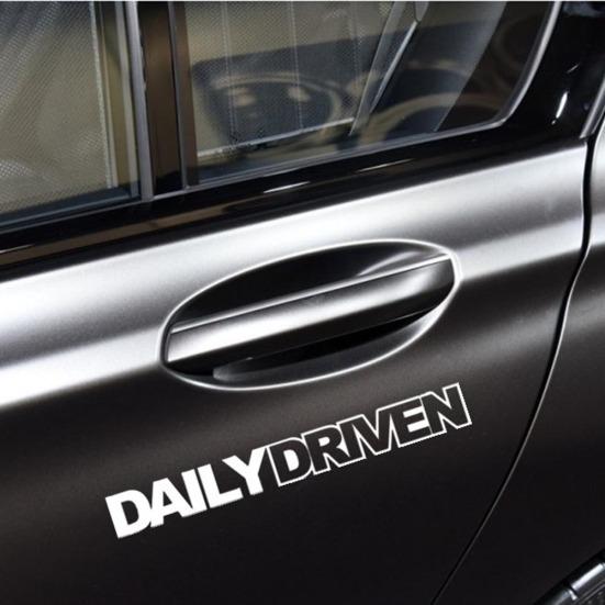 Daily Driven Letters Truck Body Style Car Sticker Reflective Decal Decoration