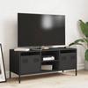 VidaXL TV Cabinet Black 101.5x39x43.5 Cm Cold-rolled Steel, TV Stand, TV Sideboard, Hi-fi Cabinet, TV Bench, Metal Cabinet, 851298