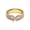 New 925 Silver Three-Leaf Clover Alphabet Heart Flower Women's Ring Suitable for Wedding Party Fashion DIY Gift