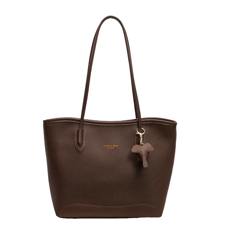 Damentasche mit großem Fassungsvermögen  vielseitige Tragetasche  lässige Schultertasche  beliebt  für Herbst und Winter  neu