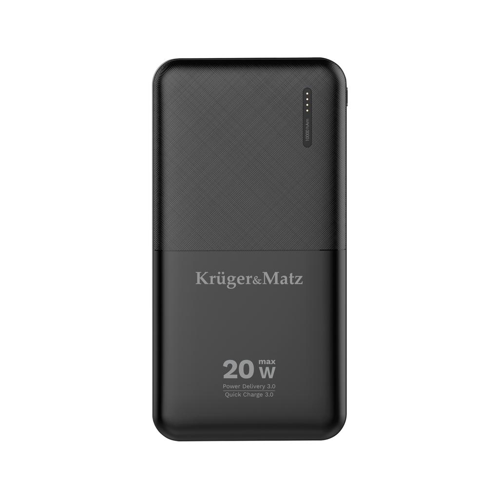 Power bank 10000mAh 20W QC PD USB-C KrugerMatz