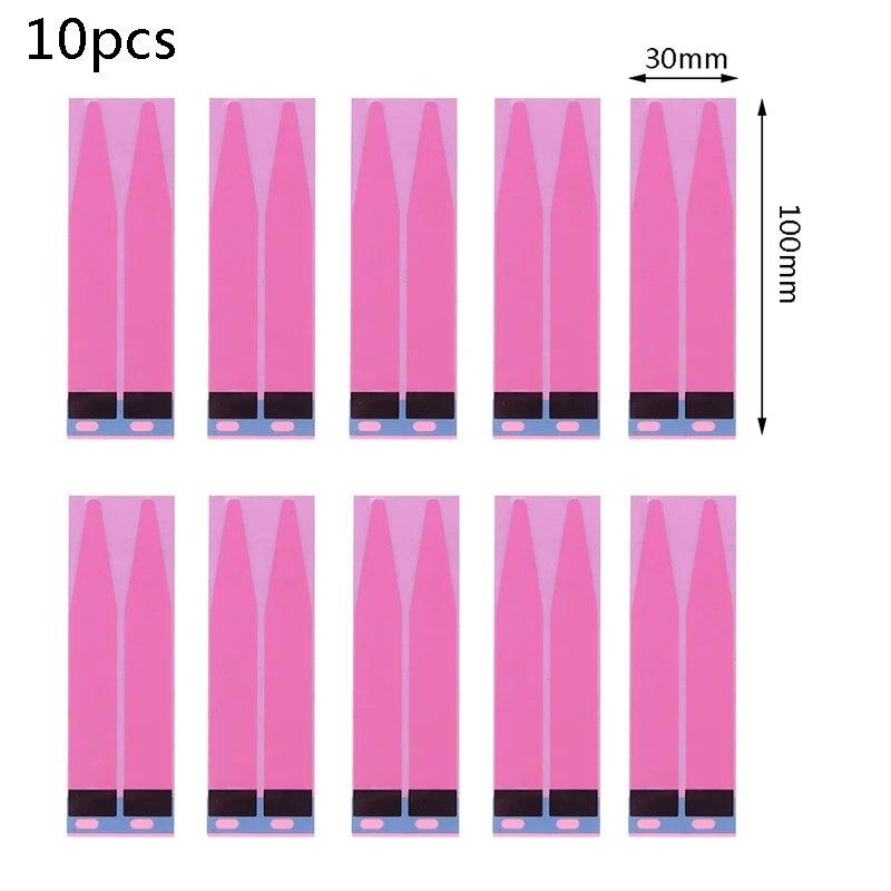 10pcs Stretch Glue Seamless Double-sided Tape  Battery Sticker Adhesive Strips For Mobile Phone