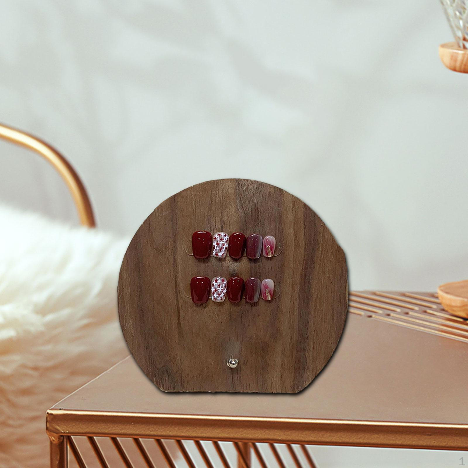 

Подставка для демонстрации дизайна ногтей, держатель для демонстрации ногтей, стильная легкая рамка для салонных принадлежностей 13.8cmx12.8cm