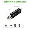 USB Type C Micro USB OTG Card Reader 5in1 Multi Function Portable Adapter Expand Storage for Memory Cards