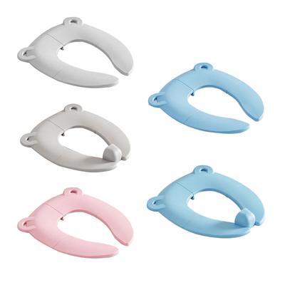 Zusammenklappbarer Bärenförmiger Baby Cartoon Reise Klapp Töpfchen Sitz Kompaktes Design Leicht Zu Reinigen Ergonomische Unterstützung