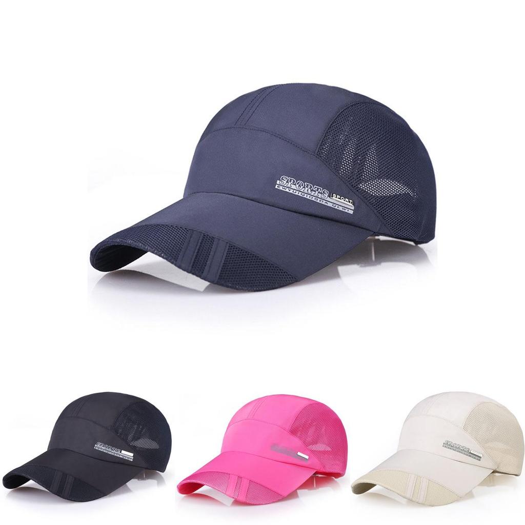 Quality Mesh Hat For Men Quick-drying Summer Visor Cap For Outdoor Sports**