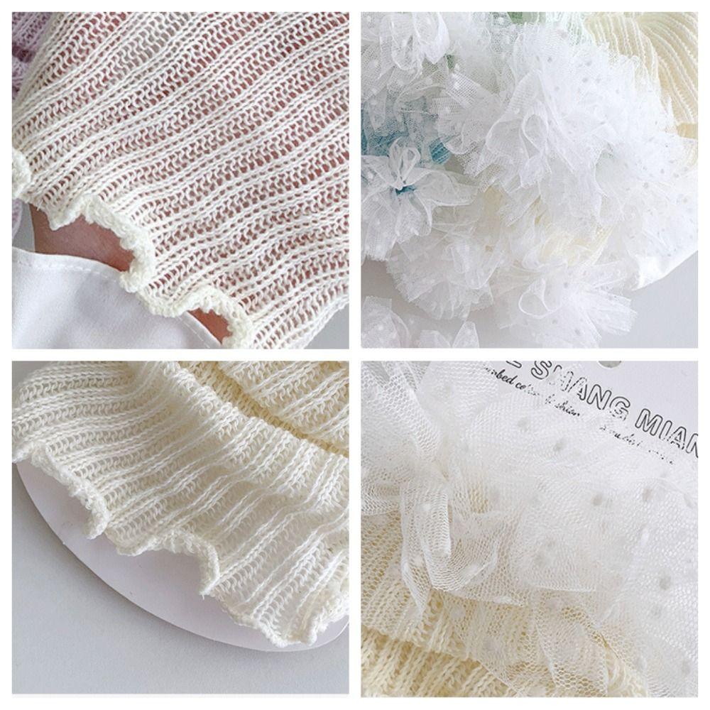 Ballet Style Sweet Leg Warmer Cotton Open Toe Socks Comfortable Knee High Ruffle Socks  Women