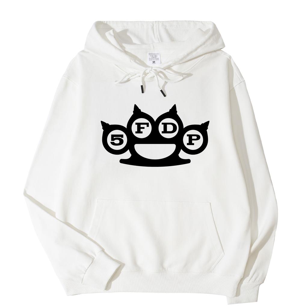 Podzimní/Zimní Rapová Kapela Five Finger Death Punch Mikina Fleecová Teplá Mikina Volná Móda Pánská a Dámská Mikina s Kapucí Dlouhý Rukáv