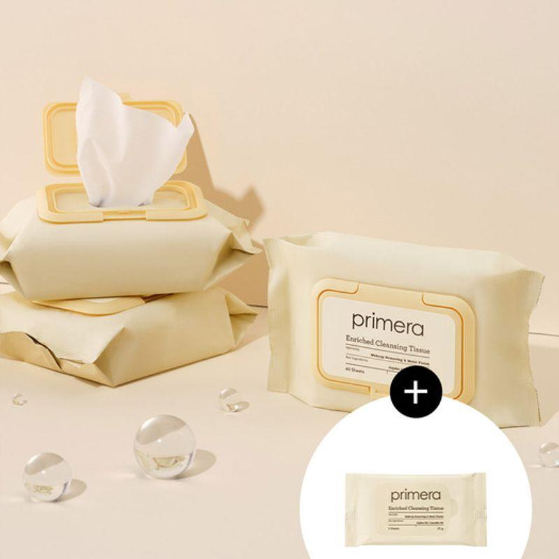 PRIMERA Обогащенные Очищающие Салфетки 60 Штук ENRICHED CLEANSING TISSUE