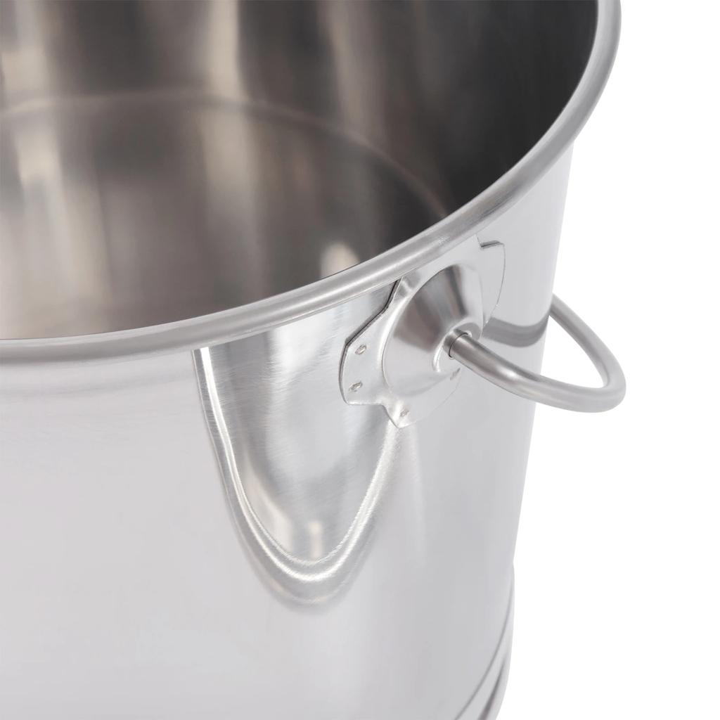 8L/8.5 Qt Stainless Steel Storage Bucket Milk Round Pail Compost Bucket with Lid and Handle for Various Large Events
