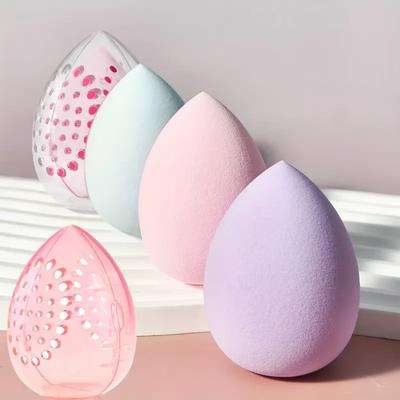 Boîte de rangement pour œuf de beauté, boîte de rangement pour éponge de maquillage, utilisée pour sécher et ranger les cosmétiques, adaptée aux éponges de fond de teint