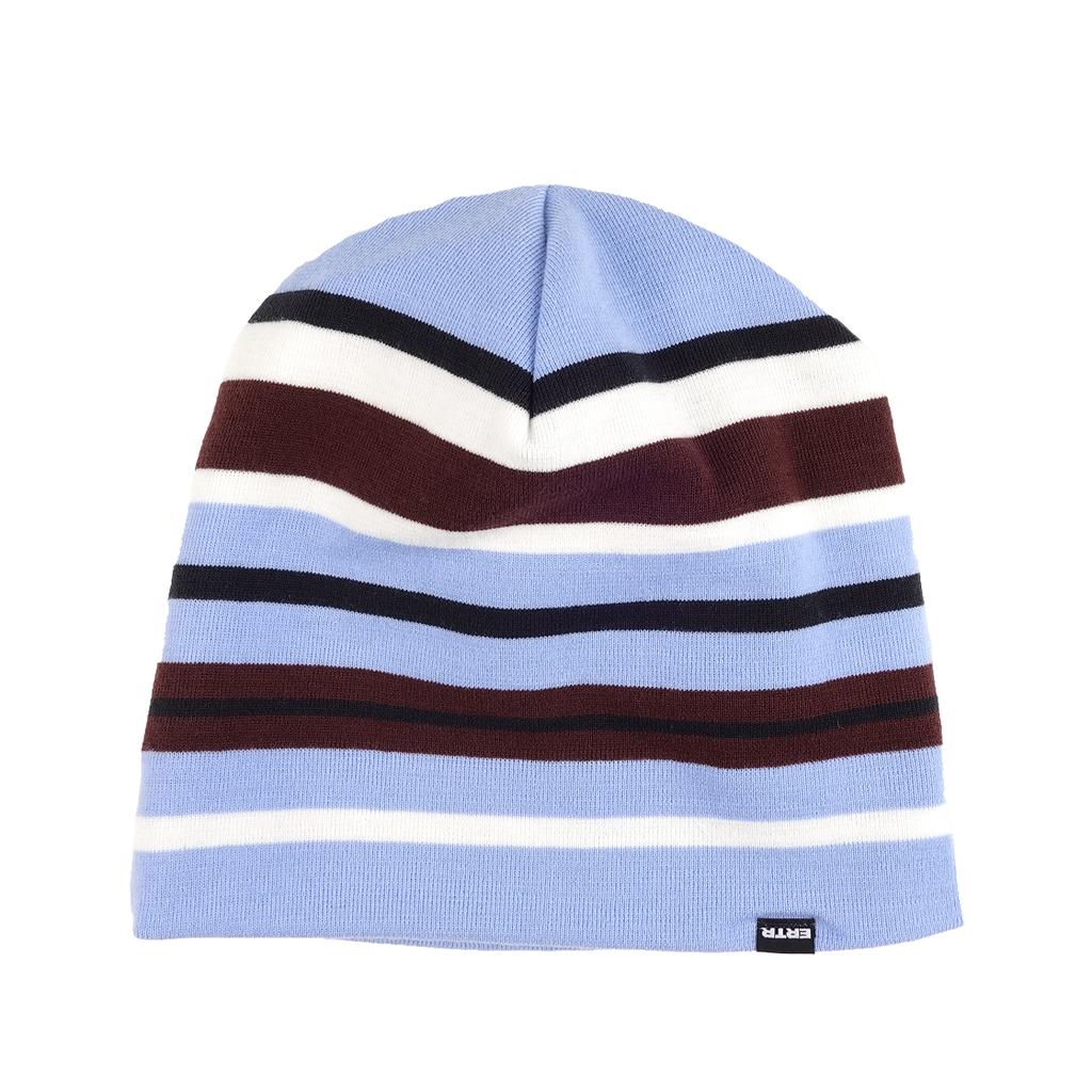 Ialtial Reversible Stripe Beanie Skyblue