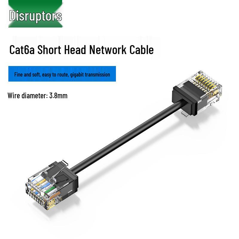 Splitter Corto Cat6 Rame Puro Non Schermato Ultra-sottile 3,8mm Cavo Rotondo Cablaggio Armadio