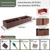 Carbonized Wood Outdoor Planter Box – Antiseptic Rectangular Flower Trough for Home, Courtyard, or Balcony.