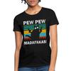 Pew Pew Madafakas Rolig Vintage Katt Dam T-shirt