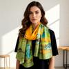 100% Pure Real Silk Scarf Women Neck Shawls Wraps Foulard Scarves Pashmina Female Hijab Bandana Kerchief Luxury Schals Bufandas