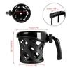 Motorcycle Handlebar Drink Cup Holder W/Mesh Basket Mount Universal