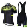 Men Women Cycling Jersey Set Short Sleeve Breathable Quick Dry Compression Fit Bike Wear