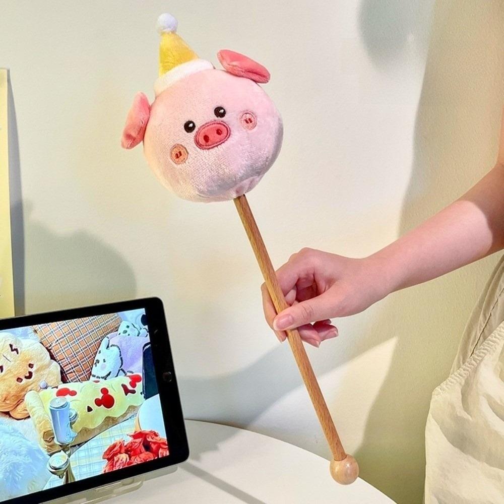 Akupressur-Massagehammer Plüschmaterial Handgehaltener Hammer Massagestab Nackenmassage