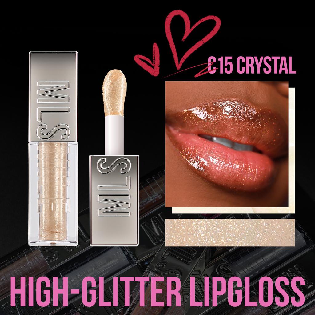 MLSMILE Glaze Labbra Esplosivamente Brillante Specchiato, Rossetto Liquido Idratante 6 Colori, Facile Applicazione, Tinta Labbra Lucida