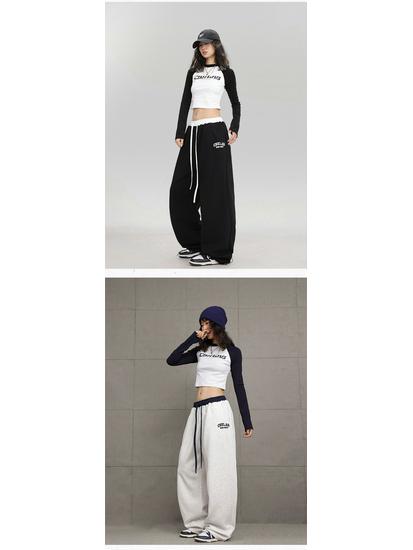 Women's Multicolor Lace-up Hip Hop Street Dance Pants - Spring/Autumn Jazz Dance Casual Wear