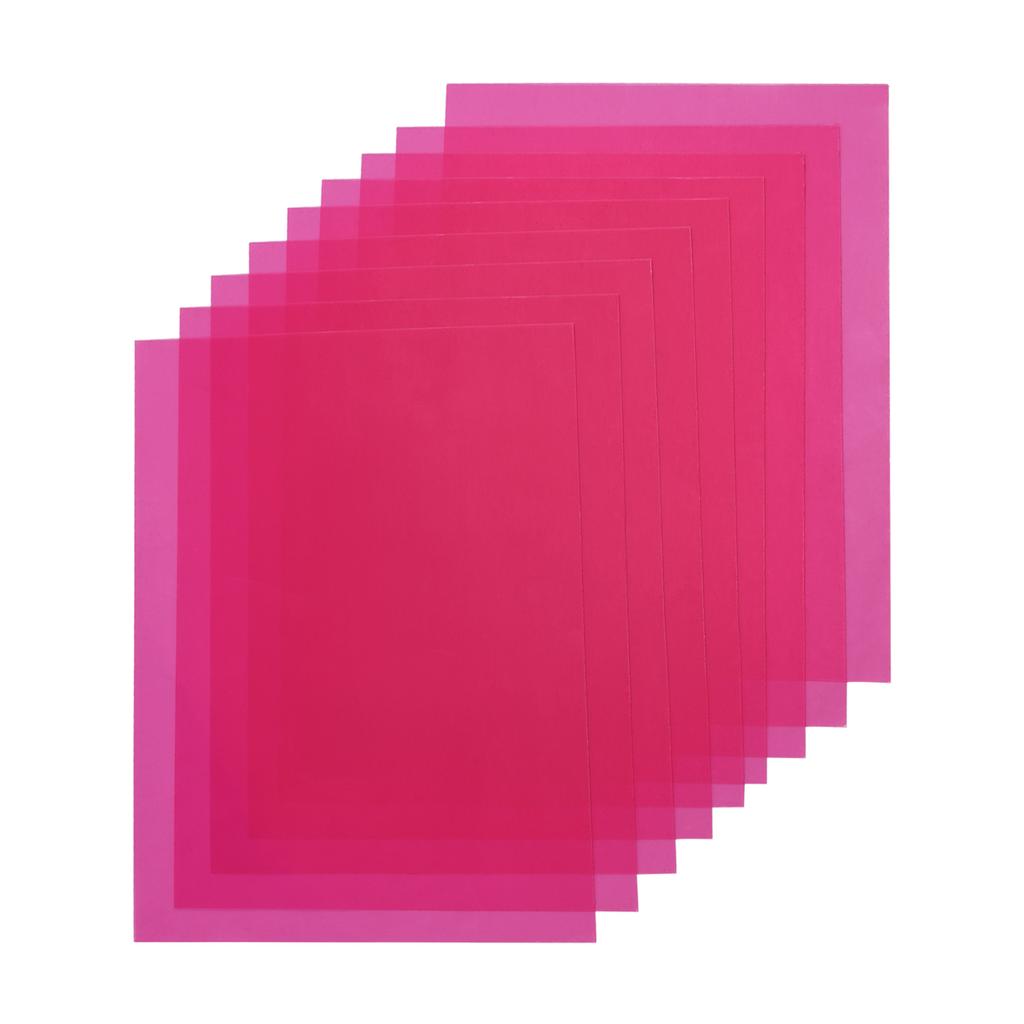 9PCS 30 * 20cm Photography Light Color Filters Set Transparent Light Gel Sheet for Studio Photography Portrait Video Shooting