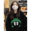 Fleece Fun Cartoon Printing Crew Neck Sweater Casual Pullover Female and Male Couples Trendy Coat