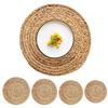 Handwoven Calabash Grass Trivet Coaster Heat-Resistant Placemats for Kitchen Dining Rustic Table Protector for Pots Pans Cups Versatile Home Decor
