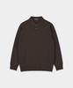 BIRBANTE Soft Washable Cable Collar Knit - Brown