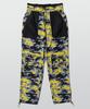 Zensai Camo Patch Color Block String Pants [Orange/Yellow]