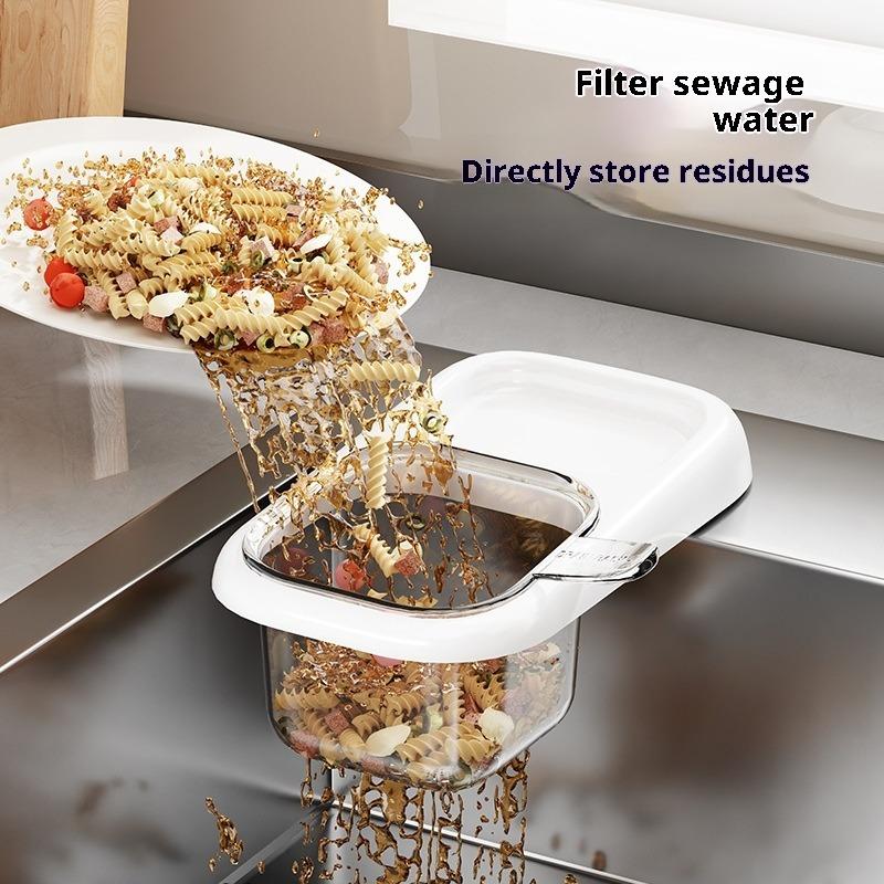 Kitchen Sink Drain Basket Sink Separation Leftovers Tea Residues Filter Basket Drain Shelf