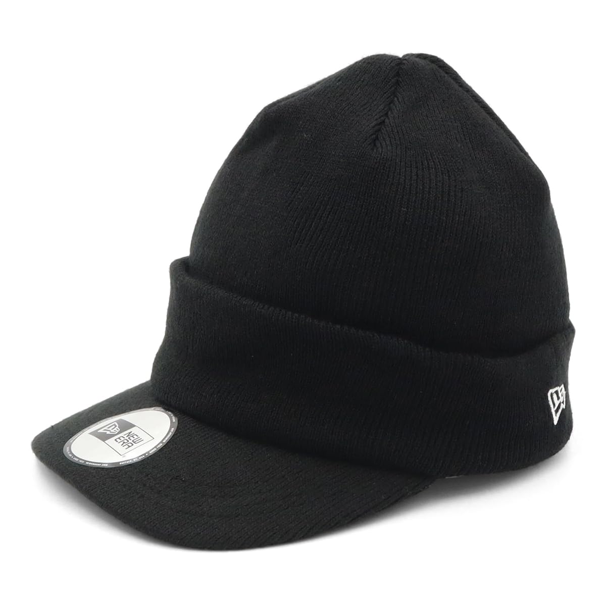 

Вязаный козырек New Era однотонный FREE VISOR KNIT BASIC BLK Шапка, Черный, чёрный