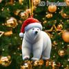 2D Acrylic Christmas Animal Pendants Horse Cat Dog Xmas Tree Drop Ornaments Decorations Christmas Eve Hangings Party Supplies