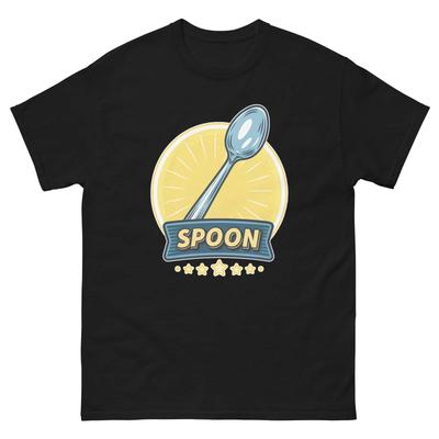 Camiseta Objeto Ilustración Popular de Cuchara