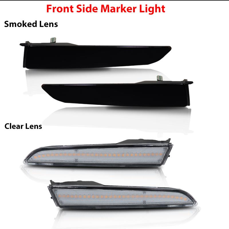 2pcs Car Front Side Marker Parking Lights Fender Corner LED Amber Fit for 2010-2012 Ford Fusion(aka Mendeo) Turn Signal Light