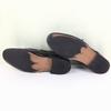 80er-90er Vintage NUNN BUSH Goodyear rahmengenäht Quasten-Loafer Schwarz Größe 9.5D 27.0 Leder(GEBRAUCHT)