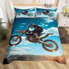 Motocross Bedding Set Full Motorcycle Racer Comforter Cover Extreme Sport Duvet Cover Dirt Bike Motor Vehicles Biker Quilt Cover