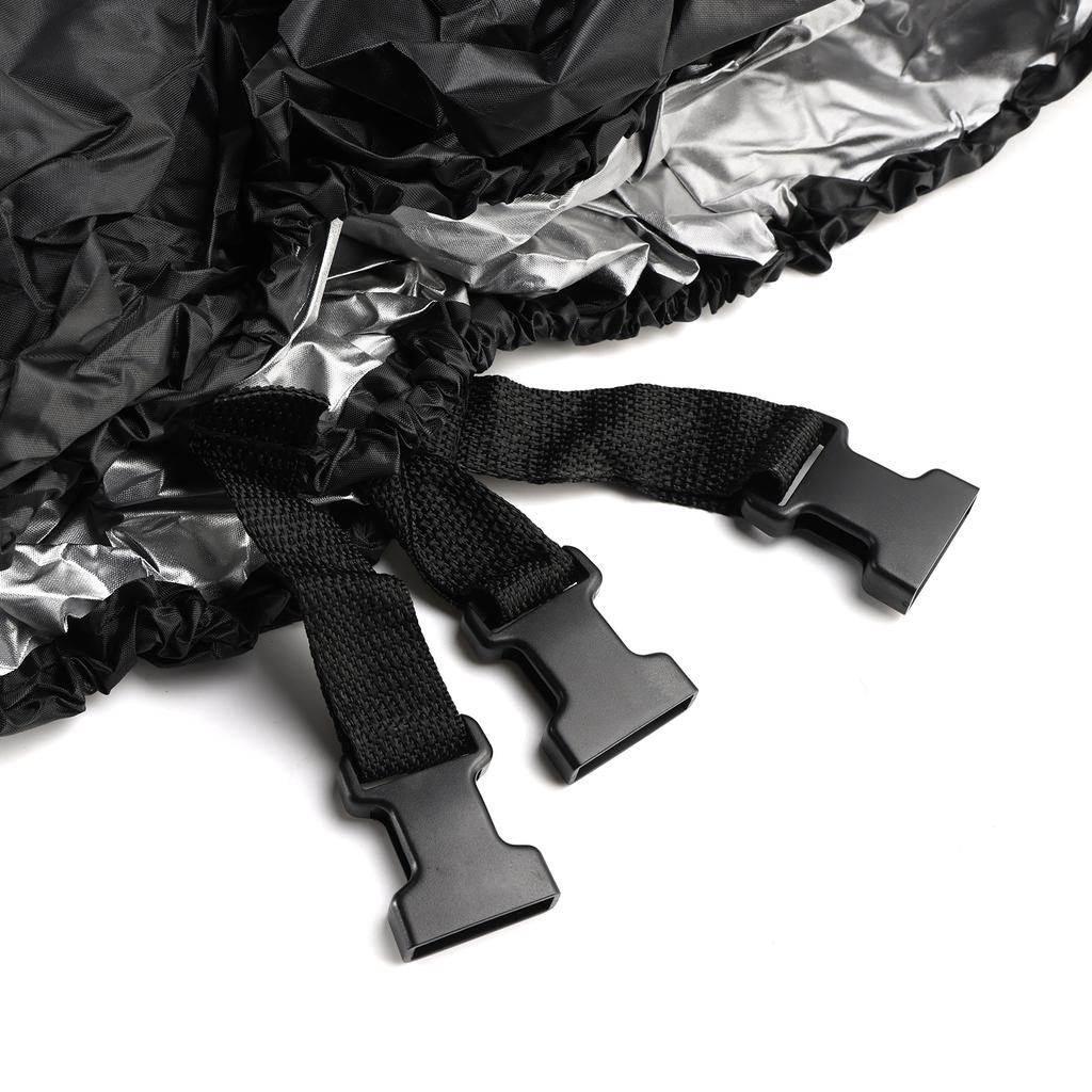 Heavy Duty Boat Cover Waterproof Black For 16-18Ft Fishing Ski Bass Shelter